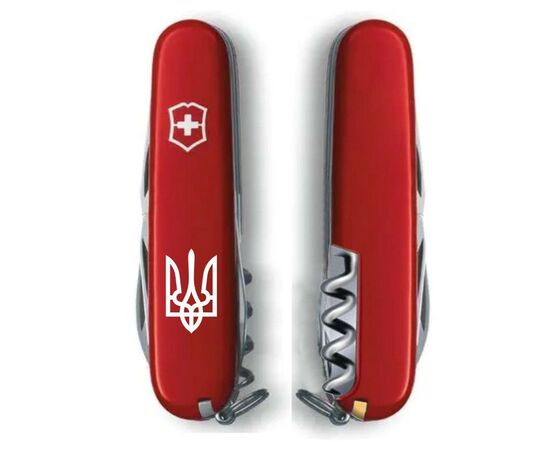 Нож Victorinox Camper Ukraine Red "Тризуб білий" (1.3613_T0010u), изображение 2