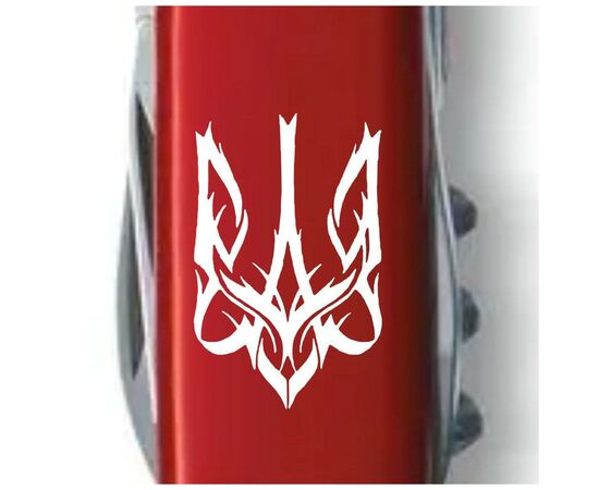 Нож Victorinox Camper Ukraine Red "Тризуб Готичний білий" (1.3613_T0630u), изображение 3 Нож Victorinox Camper Ukraine Red "Тризуб Готичний білий" (1.3613_T0630u), изображение 3