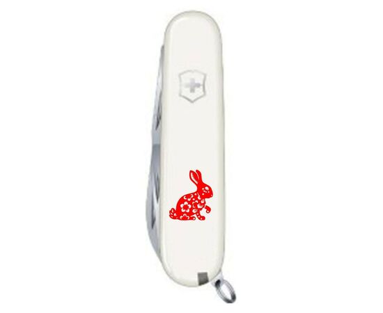 Нож Victorinox Spartan Zodiac White "Бенгальський Кролик" Red (1.3603.7_Z2061u), изображение 4