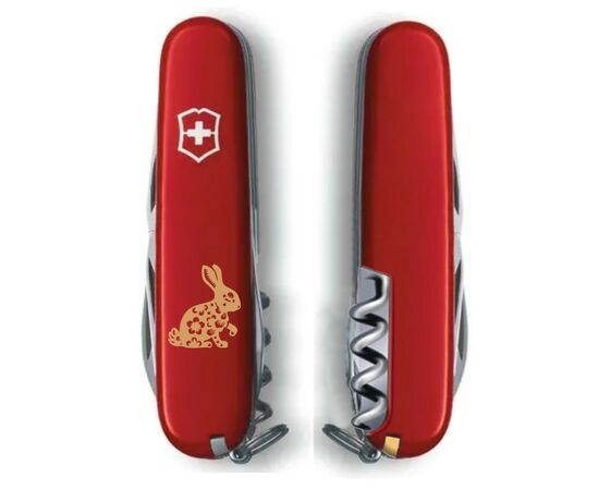Нож Victorinox Spartan Zodiac White "Бенгальський Кролик" Bronze (1.3603_Z2065u), изображение 2