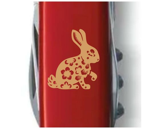 Нож Victorinox Spartan Zodiac White "Бенгальський Кролик" Bronze (1.3603_Z2065u), изображение 3