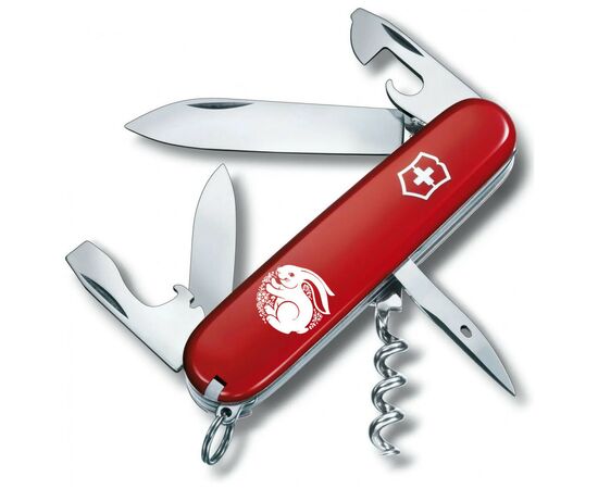 Нож Victorinox Spartan Zodiac Red "Щасливий Кролик" White (1.3603_Z2160u)