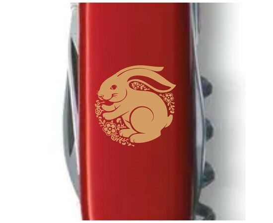 Нож Victorinox Spartan Zodiac Red "Щасливий Кролик" Bronze (1.3603_Z2165u), изображение 4