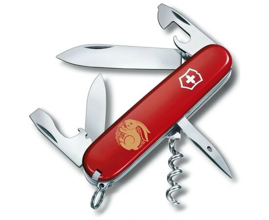 Нож Victorinox Spartan Zodiac Red "Щасливий Кролик" Bronze (1.3603_Z2165u)