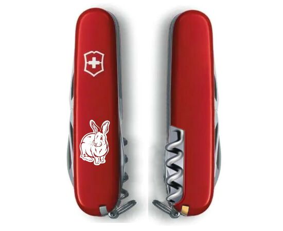 Нож Victorinox Spartan Zodiac Red "Водяний Кролик" (1.3603_Z2030u), изображение 2