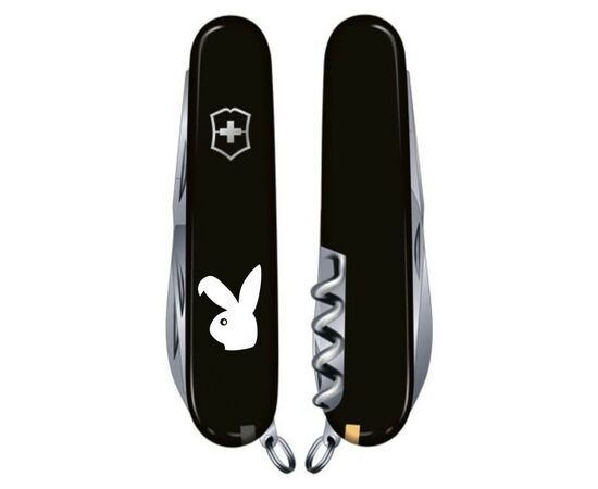 Нож Victorinox Spartan Zodiac Black "Бойовий Кролик" (1.3603.3_Z2020u), изображение 2 Нож Victorinox Spartan Zodiac Black "Бойовий Кролик" (1.3603.3_Z2020u), изображение 2