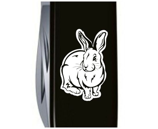 Нож Victorinox Spartan Zodiac Black "Водяний Кролик" (1.3603.3_Z2030u), изображение 3 Нож Victorinox Spartan Zodiac Black "Водяний Кролик" (1.3603.3_Z2030u), изображение 3