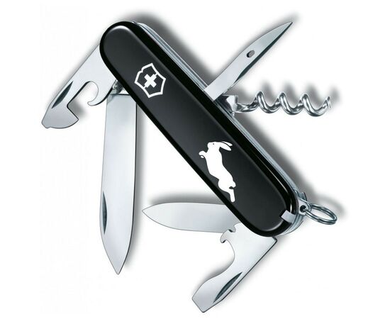 Нож Victorinox Spartan Zodiac Black "Шпаркий Кролик" (1.3603.3_Z2170u)