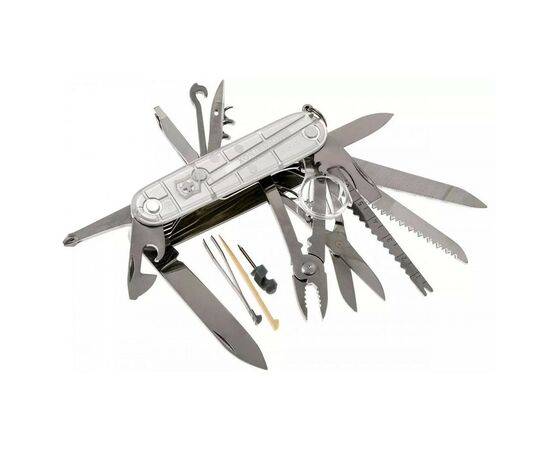 Нож Victorinox Swisschamp Transparent Silver (1.6794.T7), изображение 5 Нож Victorinox Swisschamp Transparent Silver (1.6794.T7), изображение 5