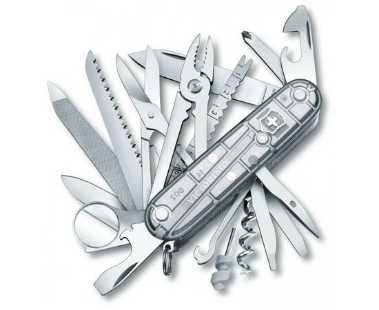 Нож Victorinox Swisschamp Transparent Silver (1.6794.T7)