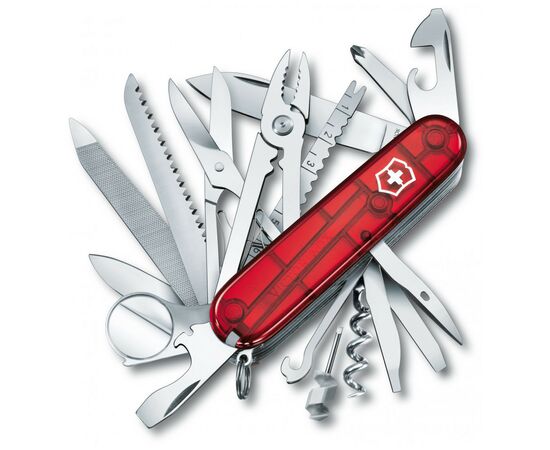 Нож Victorinox Swisschamp Transparent Red (1.6795.T)
