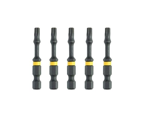 Набор бит DeWALT IMPACT TORSION, ударные, Torx, T25, L=57 мм, 5 шт (DT7396T), изображение 2 Набор бит DeWALT IMPACT TORSION, ударные, Torx, T25, L=57 мм, 5 шт (DT7396T), изображение 2