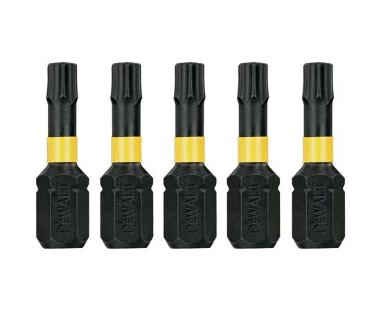 Набор бит DeWALT IMPACT TORSION, ударные, Torx, Т25, L= 25 мм, 5 шт (DT7382T), изображение 2 Набор бит DeWALT IMPACT TORSION, ударные, Torx, Т25, L= 25 мм, 5 шт (DT7382T), изображение 2