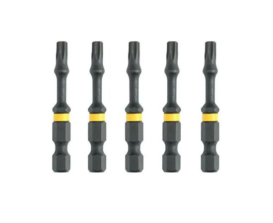 Набор бит DeWALT IMPACT TORSION, ударные, Torx, Т30, L= 57 мм, 5 шт (DT7398T), изображение 2 Набор бит DeWALT IMPACT TORSION, ударные, Torx, Т30, L= 57 мм, 5 шт (DT7398T), изображение 2