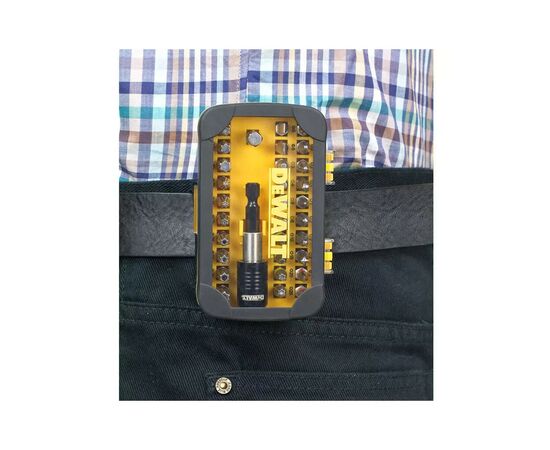 Набор бит DeWALT Phillips, Pozidriv, Torx, Slotted, Hex, L=25 мм, 32 шт, кейс (DT7969), изображение 3 Набор бит DeWALT Phillips, Pozidriv, Torx, Slotted, Hex, L=25 мм, 32 шт, кейс (DT7969), изображение 3