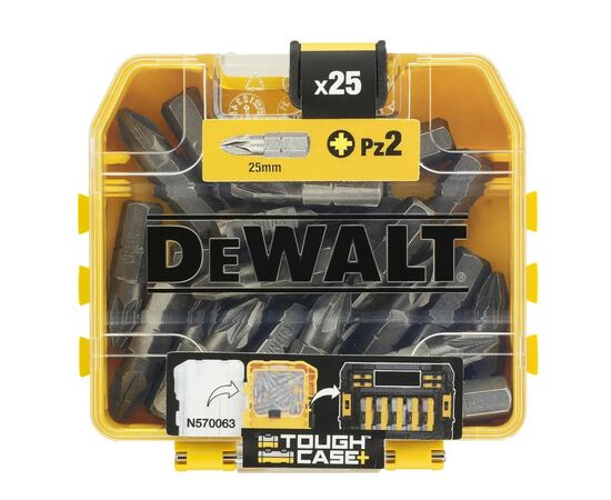 Набор бит DeWALT Pozidriv, Pz2, L=25 мм, 25 шт (DT71521)