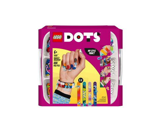 Конструктор LEGO DOTS Меганабор для создания браслетов 388 деталей (41807)