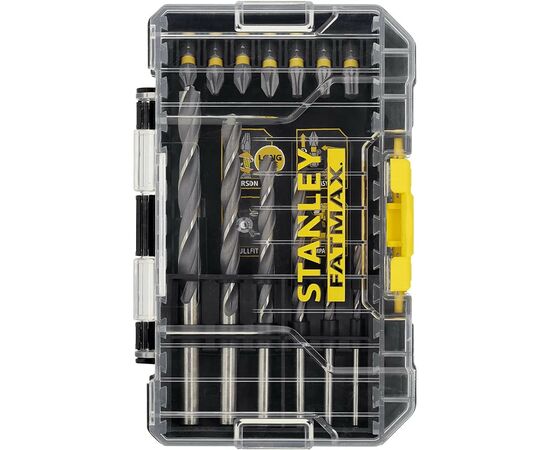 Набор сверл и бит Stanley FatMax, Phillips, Pozidriv, Torx, Pz1, Ph1, T20, L 25, 50 мм, 19 шт, кейс (STA88554)