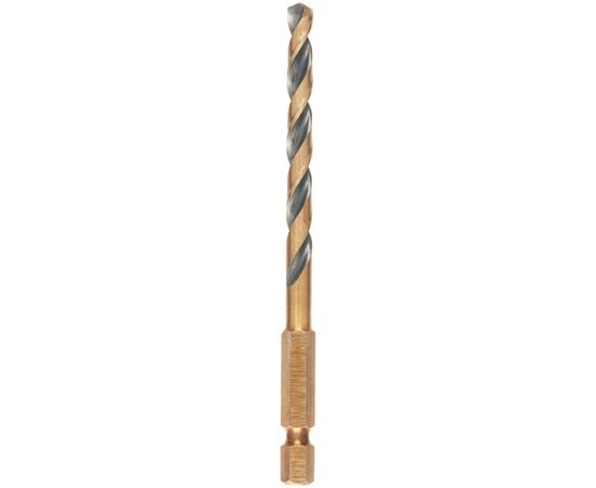 Сверло DeWALT по металлу EXTREME IMPACT Black & Gold, HSS-G, 9,5 х 130 х 92 мм, 1 шт. (DT20615), изображение 3 Сверло DeWALT по металлу EXTREME IMPACT Black & Gold, HSS-G, 9,5 х 130 х 92 мм, 1 шт. (DT20615), изображение 3