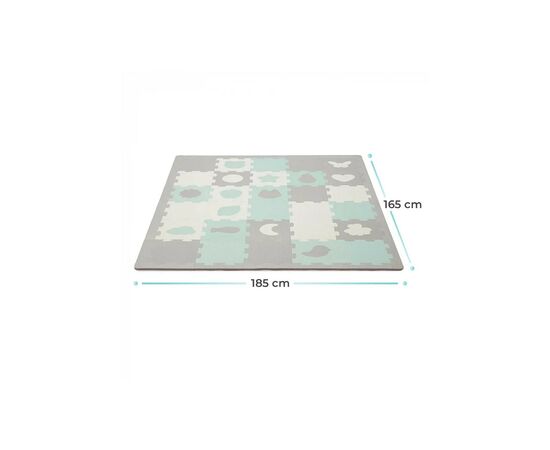 Детский коврик Kinderkraft Luno Shapes Mint 30 элементов (5902533919321), изображение 5 Детский коврик Kinderkraft Luno Shapes Mint 30 элементов (5902533919321), изображение 5