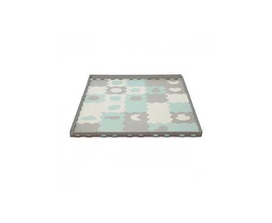 Детский коврик Kinderkraft Luno Shapes Mint 30 элементов (5902533919321)