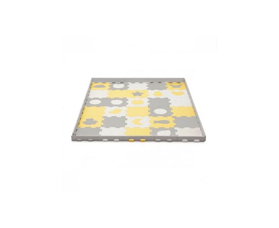 Дитячий килимок Kinderkraft Luno Shapes Yellow 30 елементів (5902533919338)