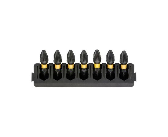 Набор бит DeWALT в касете для Tough Case, FlexTorq, L = 25 мм, Pz2, 7 шт (DT70811)