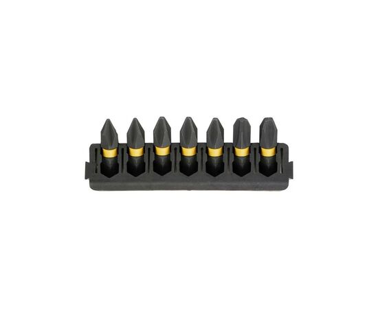 Набор бит DeWALT в касете для Tough Case, FlexTorq, L = 25 мм, Рh1 - 2 шт, Рh2 - 3 шт, Рh3 - 2шт (DT70808)