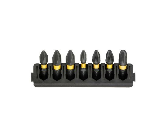 Набор бит DeWALT в касете для Tough Case,FlexTorq,L 25 мм, Рh1,Рh2 2 шт, Pz1,Pz2 2 шт, Pz3 (DT70809)