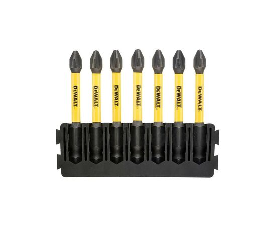 Набір біт DeWALT в касеті для Tough Case, FlexTorq, L = 57 мм, біта Рh2 - 7 шт, (DT70817)