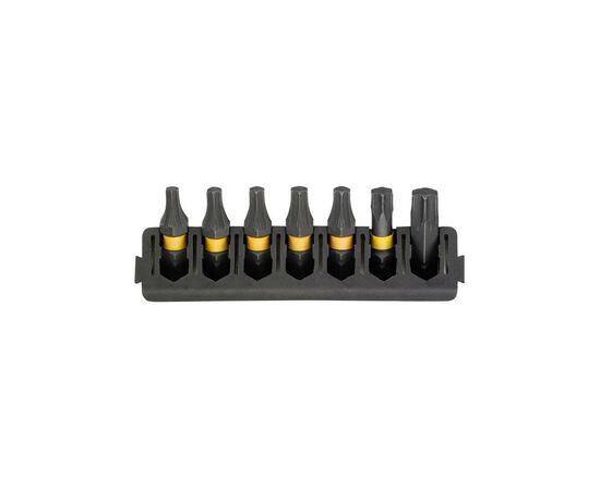 Набор бит DeWALT в касете для Tough Case, FlexTorq, L25 мм,Т15,Т20-2 шт, Т25-2 шт,Т30,Т40 (DT70816)