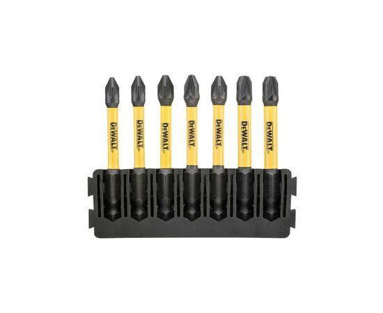 Набор бит DeWALT в касете для Tough Case, FlexTorq, L=57 мм, Рz2 - 7 шт. (DT70821)