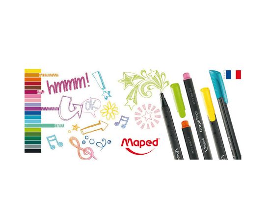 Лайнер Maped Graph Peps 0.4 мм черный (MP.749111), изображение 4 Лайнер Maped Graph Peps 0.4 мм черный (MP.749111), изображение 4