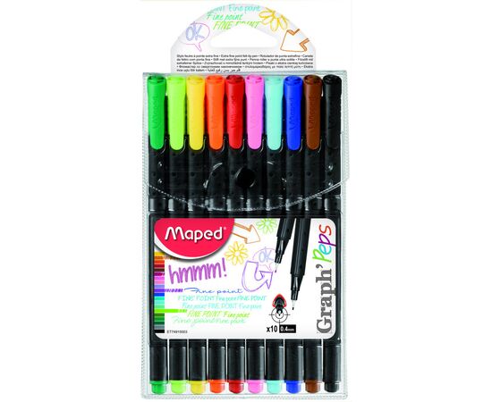 Лайнер Maped Graph Peps 0.4 мм 10 цветов (MP.749150)