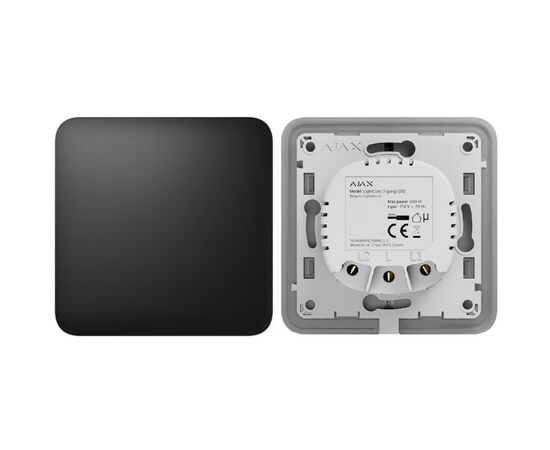 Умный выключатель Ajax LightSwitch 1-gang/чорний (ALS1B), изображение 4 Умный выключатель Ajax LightSwitch 1-gang/чорний (ALS1B), изображение 4
