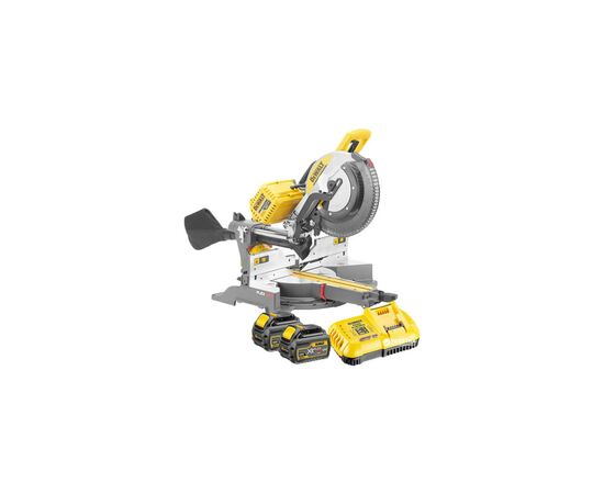 Торцювальна пила DeWALT 54В XR FLEXVOLT Li-Ion, диск 305х30 мм, XPS, 25.5 кг, 2x6Ah, БЖ (DHS780T2A)