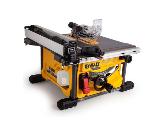 Торцовочная пила DeWALT 54В XR FLEXVOLT Li-Ion, диск 210х30 мм, 21.5 кг, 2x6Ah (DCS7485T2), изображение 3 Торцовочная пила DeWALT 54В XR FLEXVOLT Li-Ion, диск 210х30 мм, 21.5 кг, 2x6Ah (DCS7485T2), изображение 3