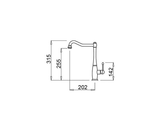 Змішувач Elleci Queen avena 51, зображення 2 Змішувач Elleci Queen avena 51, зображення 2
