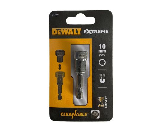 Головка магнітна DeWALT магнітна EXTREME IMPACT знімна, 1/4"х10 мм (DT7466)