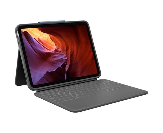 Чехол для планшета Logitech Rugged Folio - GRAPHITE - UK (L920-009319), изображение 2 Чехол для планшета Logitech Rugged Folio - GRAPHITE - UK (L920-009319), изображение 2