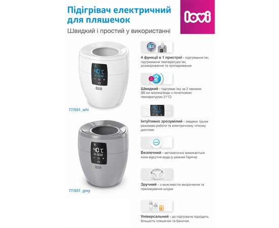 Подогреватель Lovi Белый (77/051_whi), изображение 3 Подогреватель Lovi Белый (77/051_whi), изображение 3