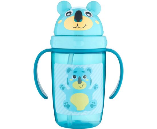 Поильник-непроливайка Canpol babies Hello Little с трубочкой 400 мл Бирюзовый (56/500_tur)