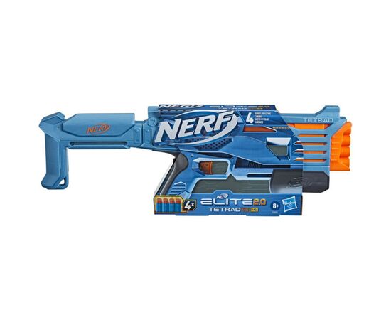 Игрушечное оружие Hasbro Nerf Tetrad QS 4 Нерф Элит 2.0 (F5025), изображение 3 Игрушечное оружие Hasbro Nerf Tetrad QS 4 Нерф Элит 2.0 (F5025), изображение 3