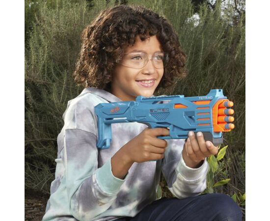 Игрушечное оружие Hasbro Nerf Tetrad QS 4 Нерф Элит 2.0 (F5025), изображение 6 Игрушечное оружие Hasbro Nerf Tetrad QS 4 Нерф Элит 2.0 (F5025), изображение 6