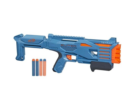 Игрушечное оружие Hasbro Nerf Tetrad QS 4 Нерф Элит 2.0 (F5025)