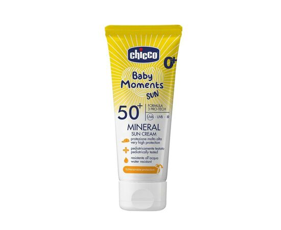 Детский крем Chicco 50 SPF солнцезащитный минеральный, 75 мл (11259.00)