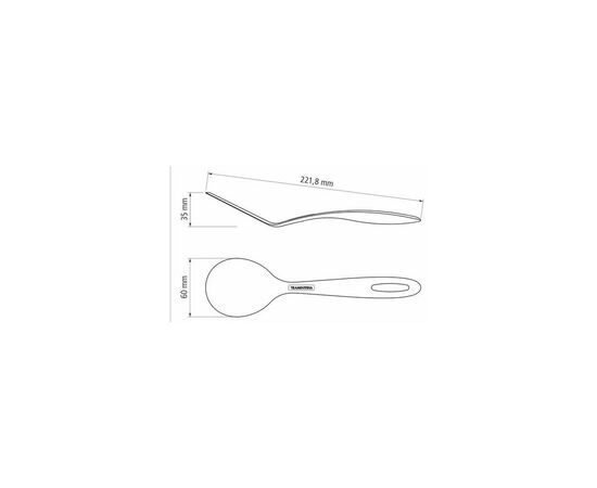 Лопатка кухонна Tramontina Ability Round Black (25166/100), зображення 4 Лопатка кухонна Tramontina Ability Round Black (25166/100), зображення 4