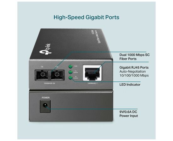 Медиаконвертер TP-Link MC200CM, изображение 3 Медиаконвертер TP-Link MC200CM, изображение 3