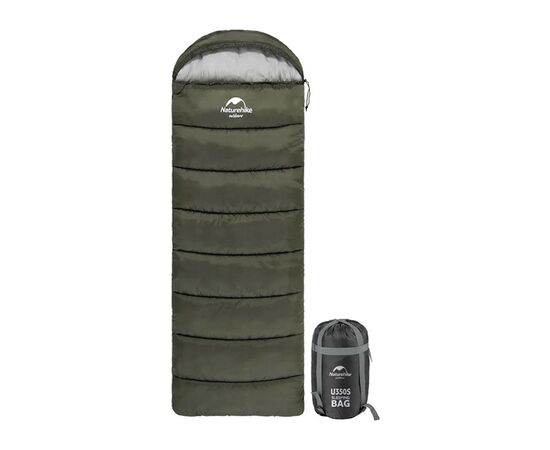 Спальний мішок Naturehike U150 NH20MSD07 Green Left (6927595764398-L)