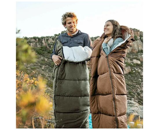 Спальный мешок Naturehike U150 NH20MSD07 Brown Right (6927595764381-R), изображение 3 Спальный мешок Naturehike U150 NH20MSD07 Brown Right (6927595764381-R), изображение 3